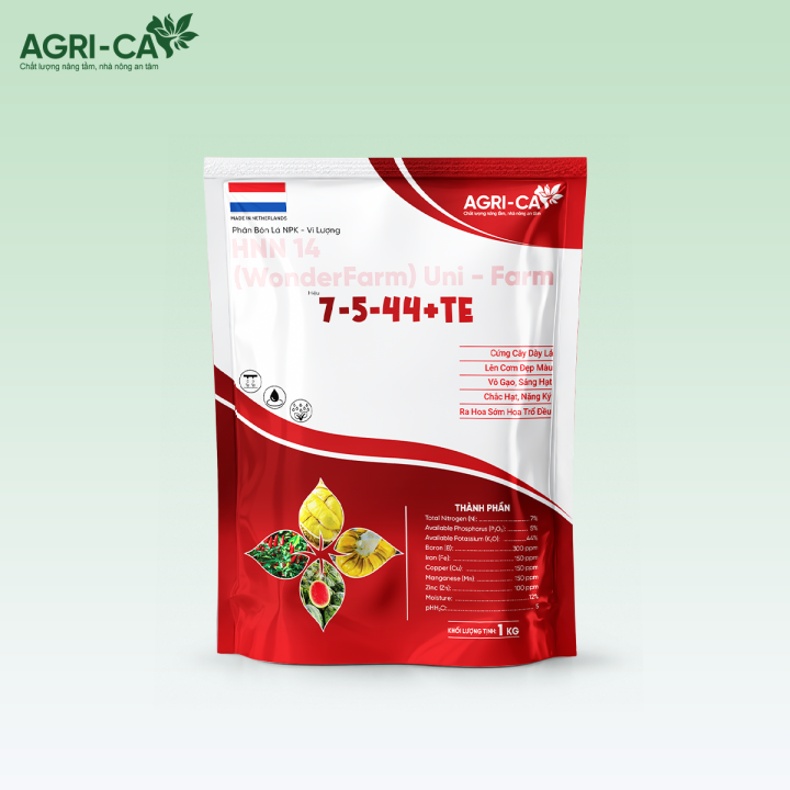 Phân bón 7-5-44+TE - NPK Vi Lượng Cao Cấp Hà Lan
