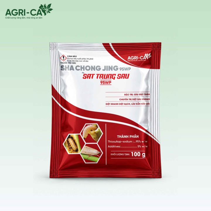 SHACHONGJING 95WP - SÁT TRÙNG SÂU 95WP - Đặc Trị Sâu Đục Thân Lúa